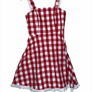 2/$50 Peta Pledger red/white gingham dress